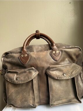 RRL: Leather Shoulder Bag